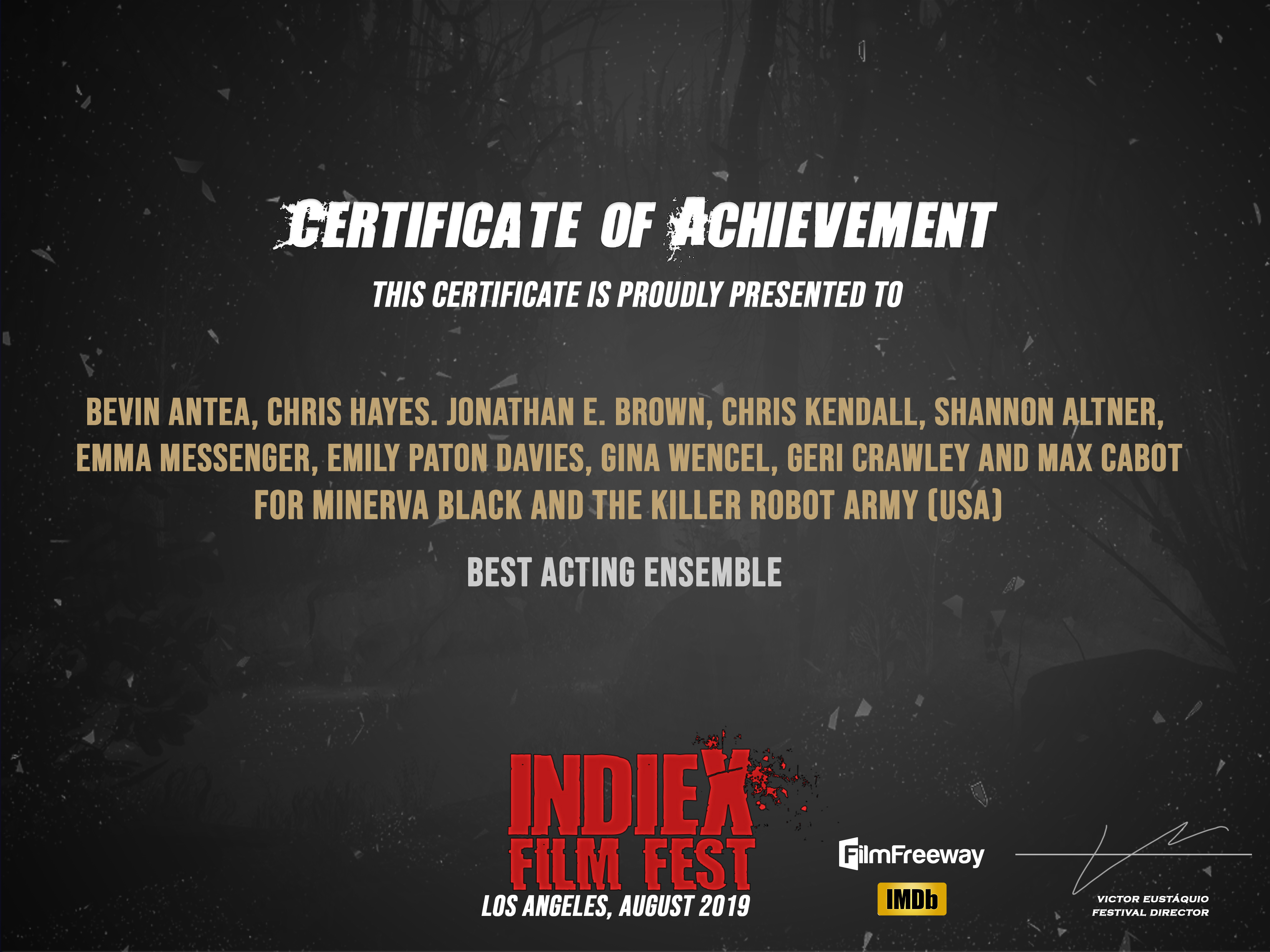 Minerva Black and the Killer Robot Army best acting